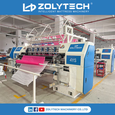 เครื่องควิลท์ผ้านวมพร้อมอุปกรณ์กลิ้งสำหรับโรงงานตัดเย็บเสื้อผ้า