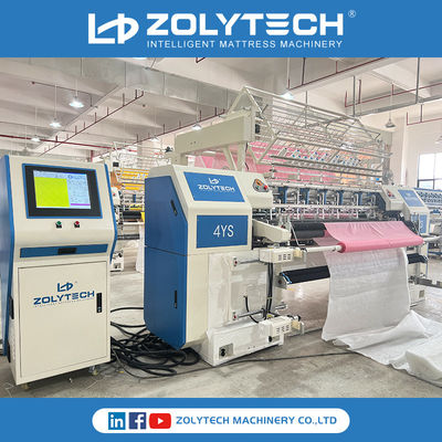 Servo Drive สิ่งทอ Quilter ที่นอน Quilting Equipment Chain Stitch