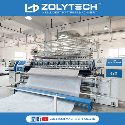 เครื่องควิลท์แบบอนุกรม ZOLYTECH เครื่องควิลท์หลายเข็มระบบล็อค Stich ด้วยคอมพิวเตอร์