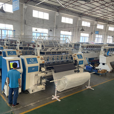 ระบบ Quilting แบบคอมพิวติ้งเครื่อง Quilting ที่นอนอัตโนมัติ 60-130m / H 4.5KW X-Axis Movement 304.8mm