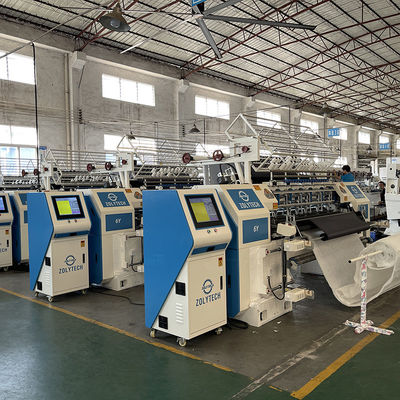 เครื่องเย็บผ้าหลายเข็มแบบล็อคด้วยคอมพิวเตอร์ความเร็วสูง 60-150m / H สำหรับที่นอน