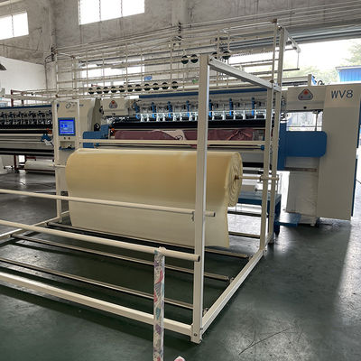 WV8 เครื่องเย็บที่นอนด้วยคอมพิวเตอร์ความเร็วสูงสำหรับที่นอนระยะทางเข็ม 25.4 มม