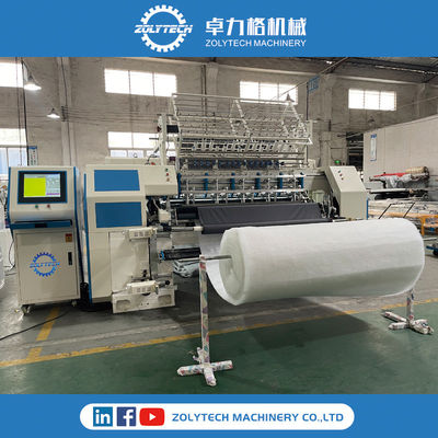 เครื่องควิลท์ ZOLYTECH สำหรับที่นอนและผ้าห่ม เครื่องควิลท์แบบหลายเข็ม เครื่องทำที่นอน