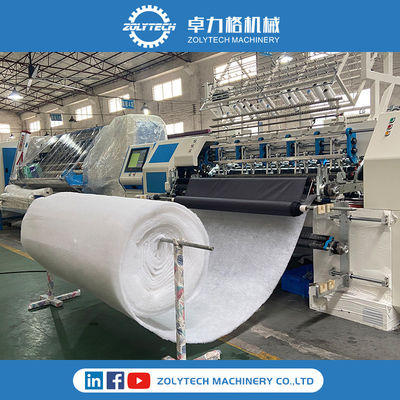 เครื่องเย็บตะเข็บโซ่ เครื่องควิลท์เซอร์โวมอเตอร์ เครื่องควิลท์หลายเข็ม ZOLYTECH
